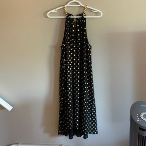 Michael Michael Kors Black & Gold Chiffon dress